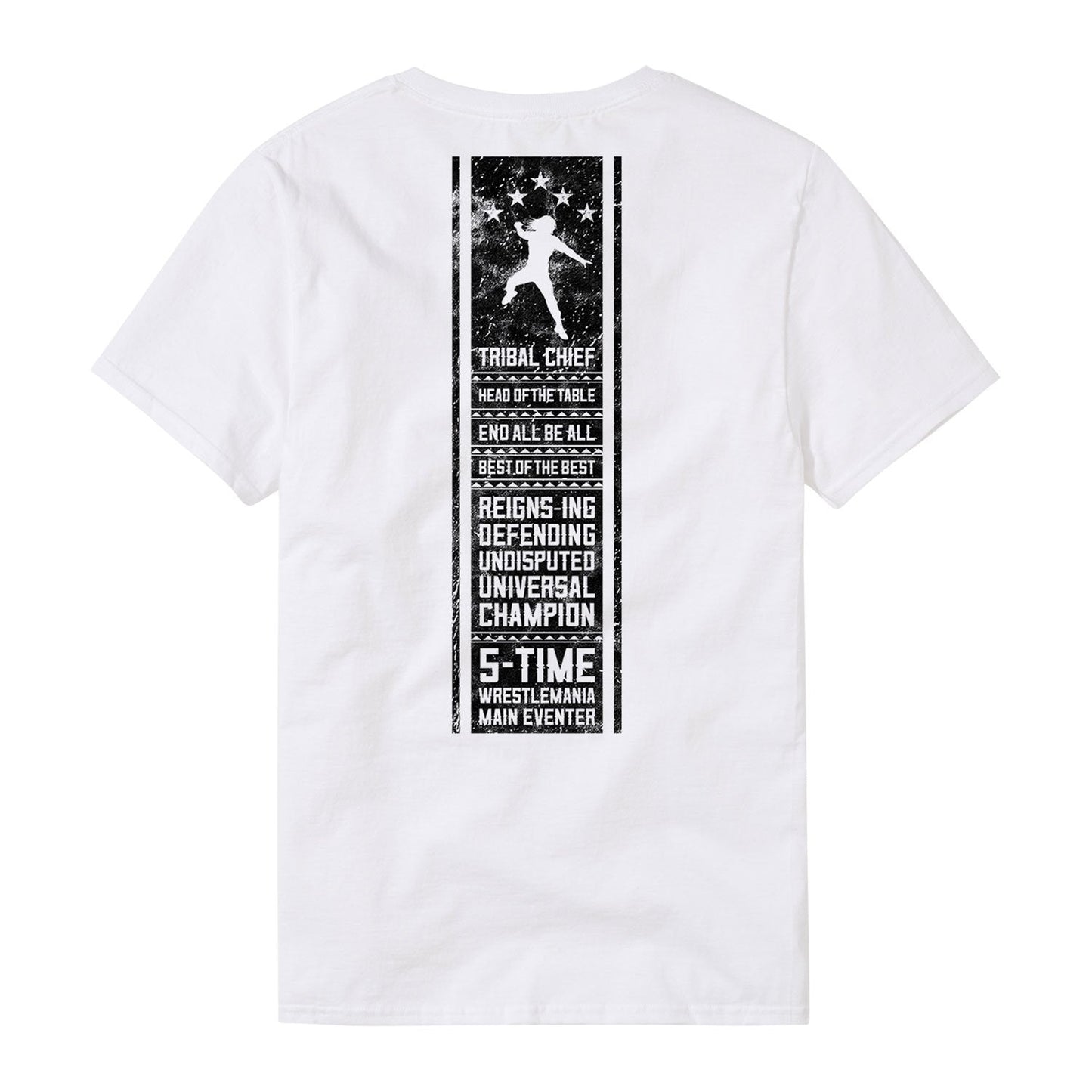 [Color:White] Roman Reigns "Acknowledge Me" White T-Shirt