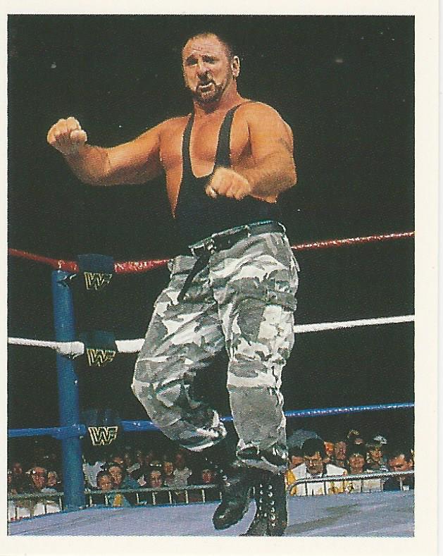 WWF Merlin Stickers 1991 Bushwhackers Butch #156