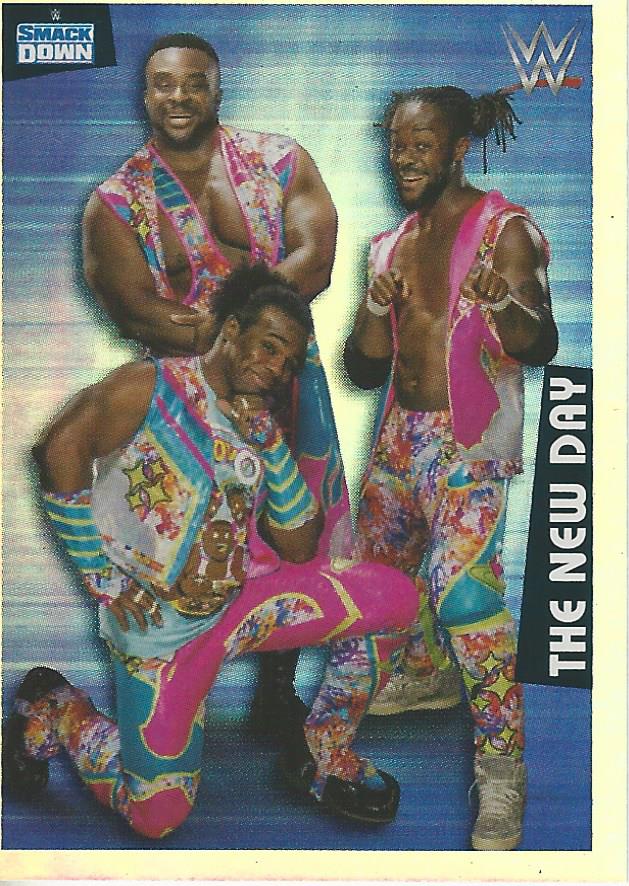 WWE Panini 2022 Sticker Collection New Day Foil #156