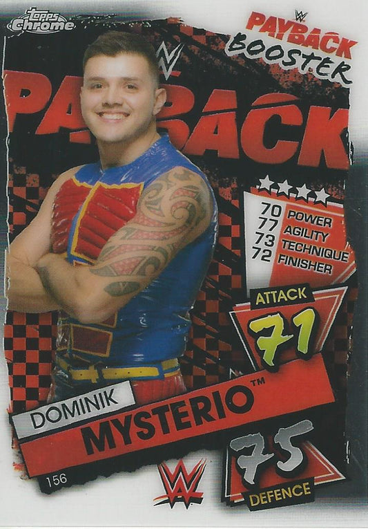 WWE Topps Slam Attax Chrome 2021 Dominik Mysterio #156