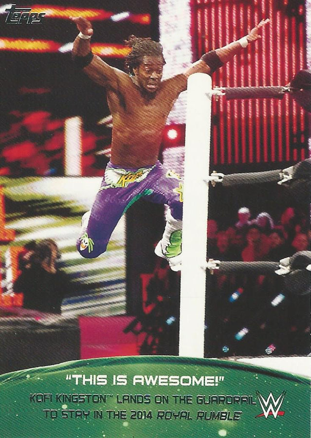 WWE Topps 2015 Kofi Kingston 6 of 10 trading card PW Catalog