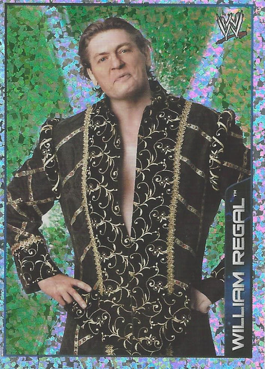 WWE Topps A-Z Sticker Collection 2014 William Regal Foil #156