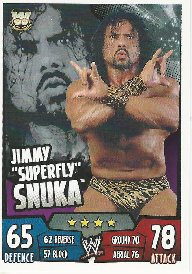 WWE Topps Slam Attax Rumble 2011 Superfly Jimmy Snuka #156