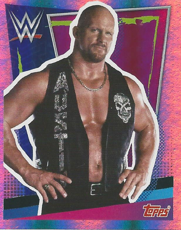 WWE Topps Road to Wrestlemania Stickers 2021 Stone Cold Steve Austin #157