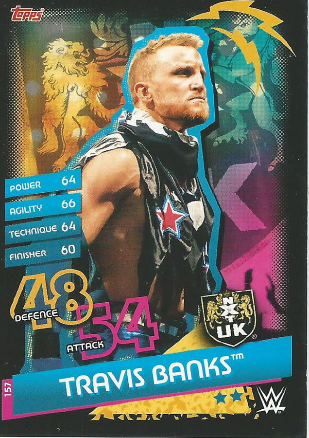 WWE Topps Slam Attax Reloaded 2020 Travis Banks #157 NXT UK