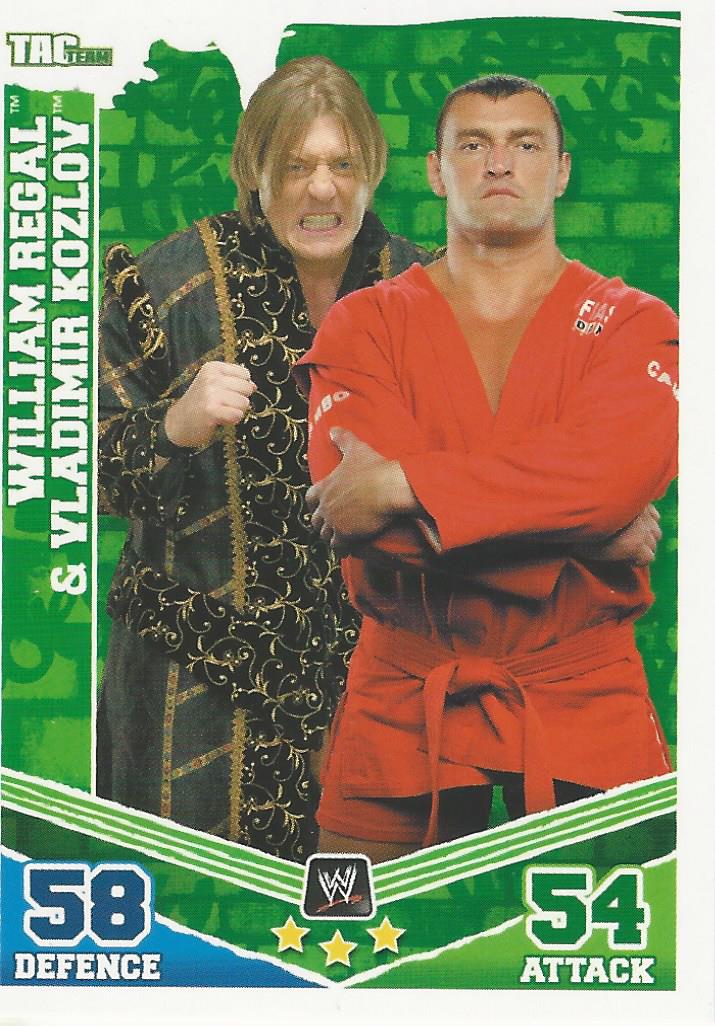 WWE Topps Slam Attax Mayhem 2010 William Regal and Vladimir Kozlov #157