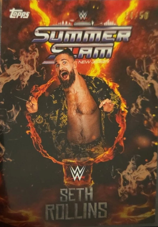 Seth Rollins trading card PW Catalog