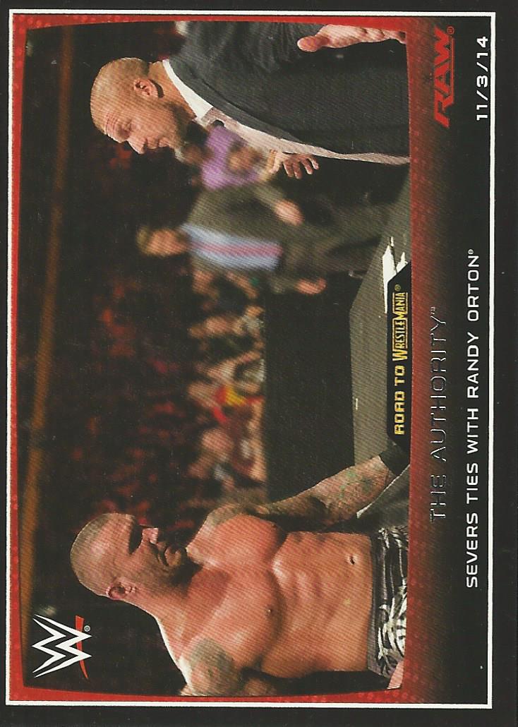 WWE Topps Road to Wrestlemania 2015 Randy Orton #58