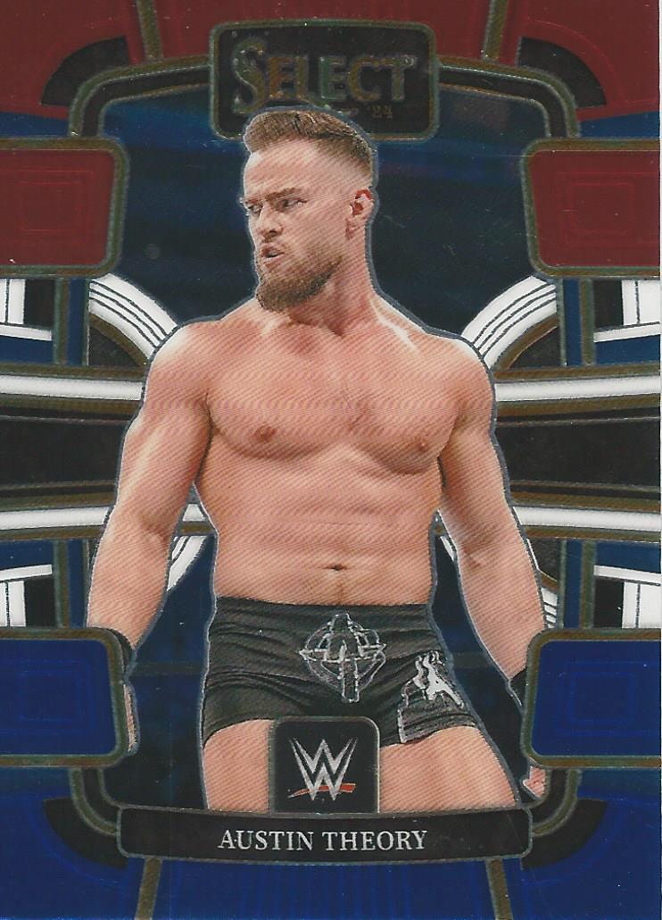WWE Panini Select 2024 Blue/Silver/Red Austin Theory #92