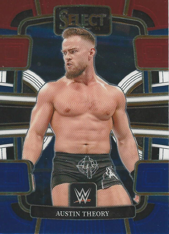 WWE Panini Select 2024 Blue/Silver/Red Austin Theory #92