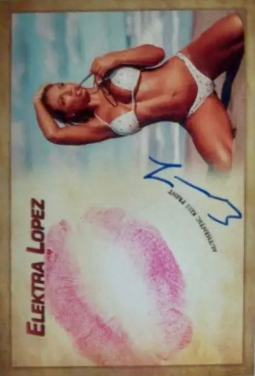 Elektra Lopez trading card PW Catalog
