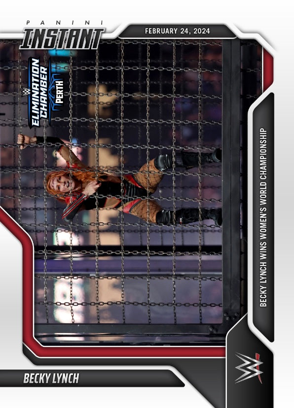 Becky Lynch – Becky Lynch Wins Women’s World Championship trading card PW Catalog