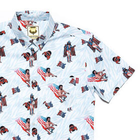 Macho Man Randy Savage "USA" RSVLTS Button Down Shirt