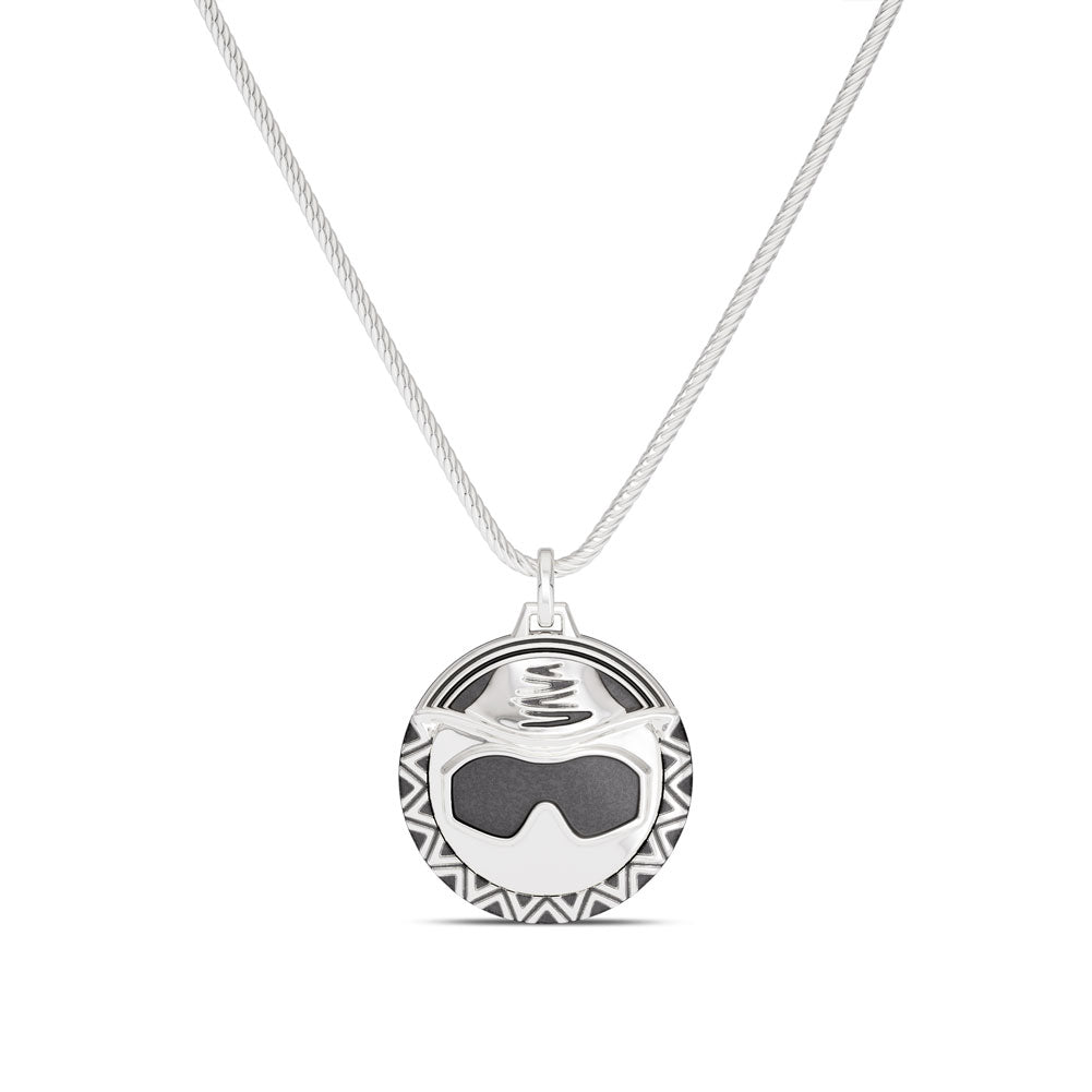 Macho Man Sunglasses Bixler Pendant in Sterling Silver