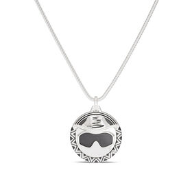 Macho Man Sunglasses Bixler Pendant in Sterling Silver