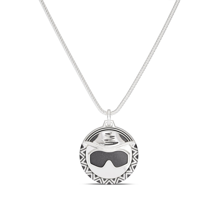 Macho Man Sunglasses Bixler Pendant in Sterling Silver