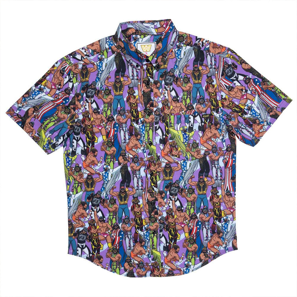 Macho Man Randy Savage "Mashup" RSVLTS Button Down Shirt