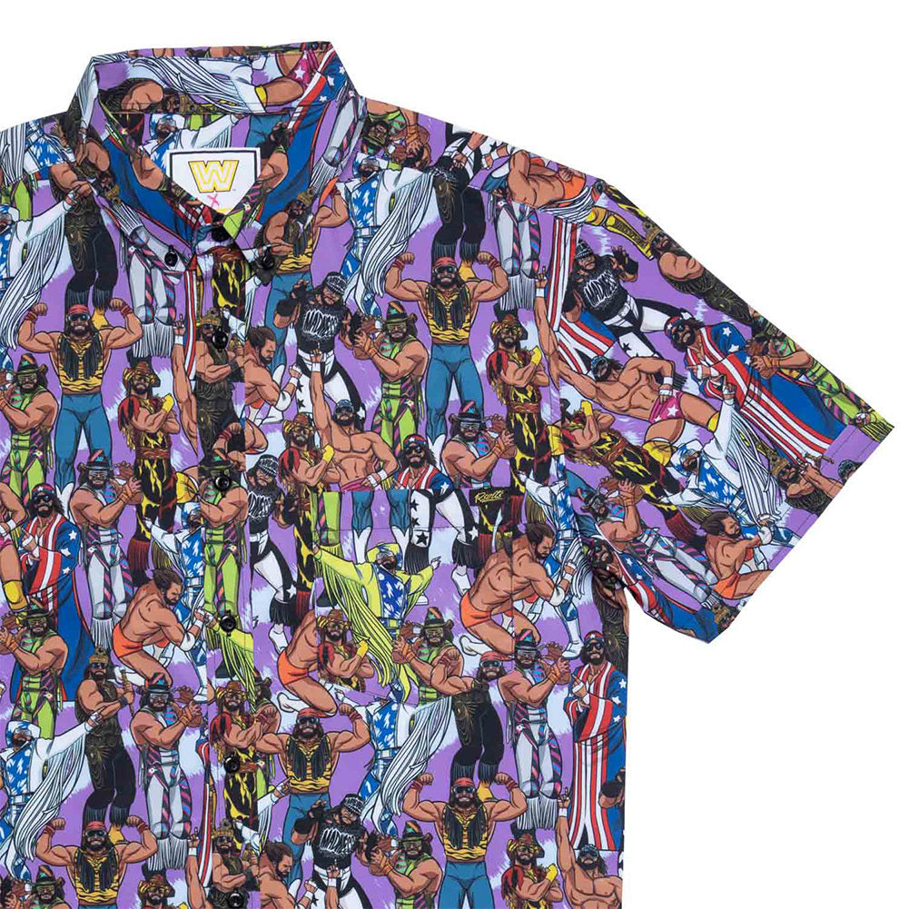 Macho Man Randy Savage "Mashup" RSVLTS Button Down Shirt