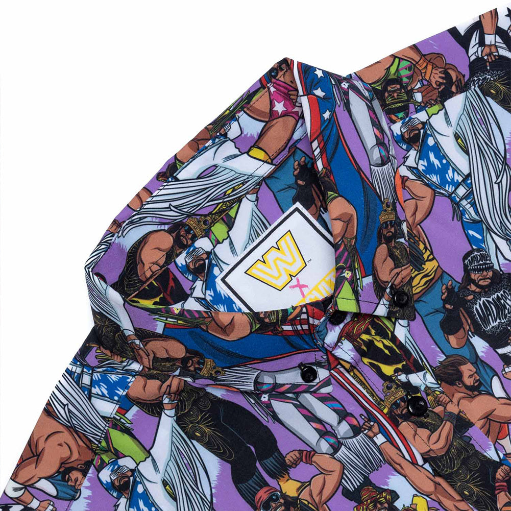 Macho Man Randy Savage "Mashup" RSVLTS Button Down Shirt
