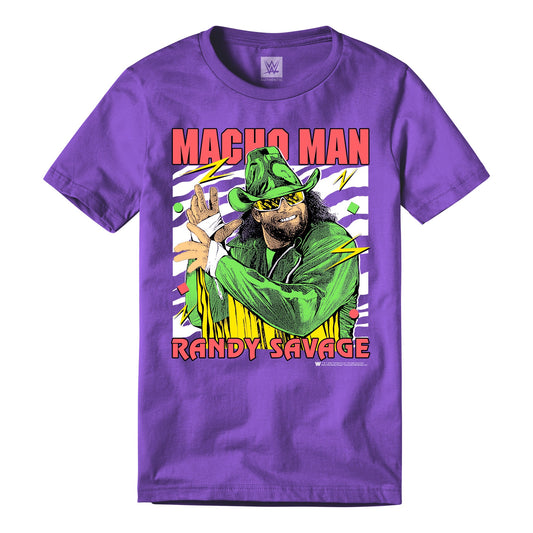 Macho Man Randy Savage Neon Legends T-Shirt