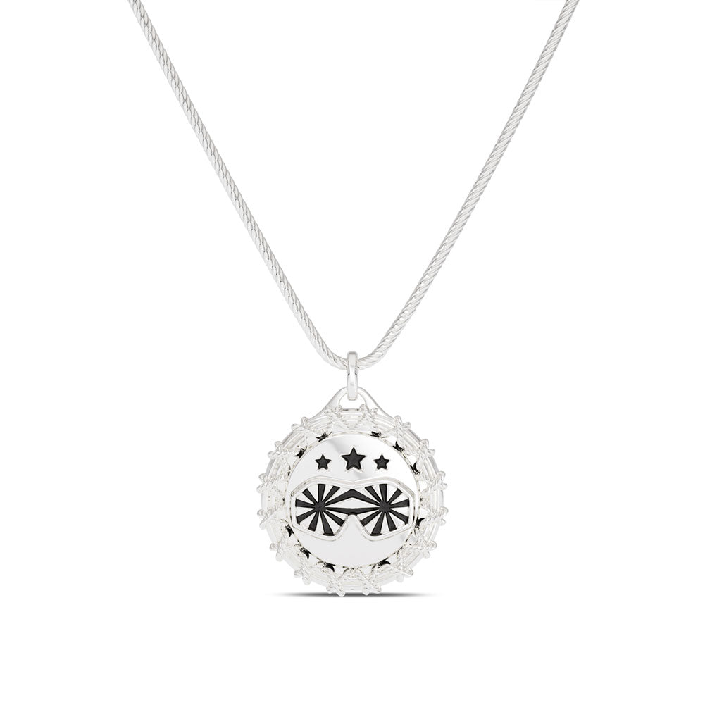 Macho Man Star Bixler Pendant in Sterling Silver