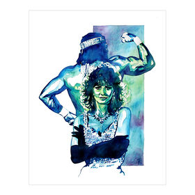 Macho Man & Miss Elizabeth 11 x 14 Rob Schamberger Art Print Wall art PW Catalog