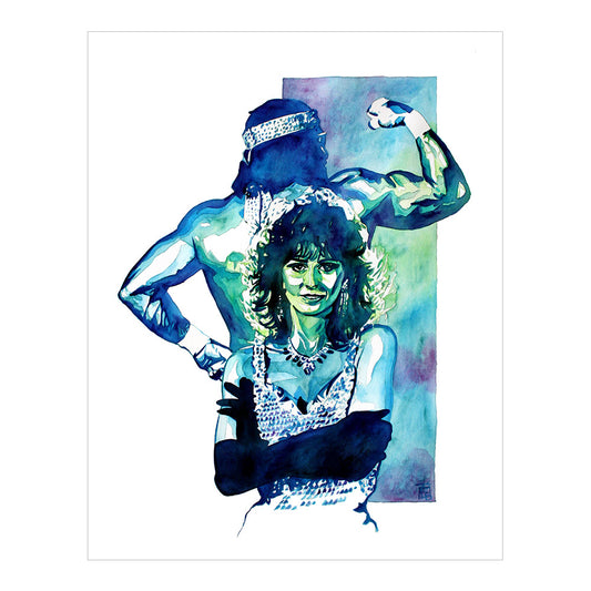 Macho Man & Miss Elizabeth 11 x 14 Rob Schamberger Art Print Wall art PW Catalog