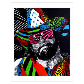 Macho Man Randy Savage 11 x 14 Rob Schamberger Art Print Wall art PW Catalog