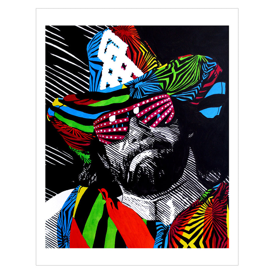 Macho Man Randy Savage 11 x 14 Rob Schamberger Art Print