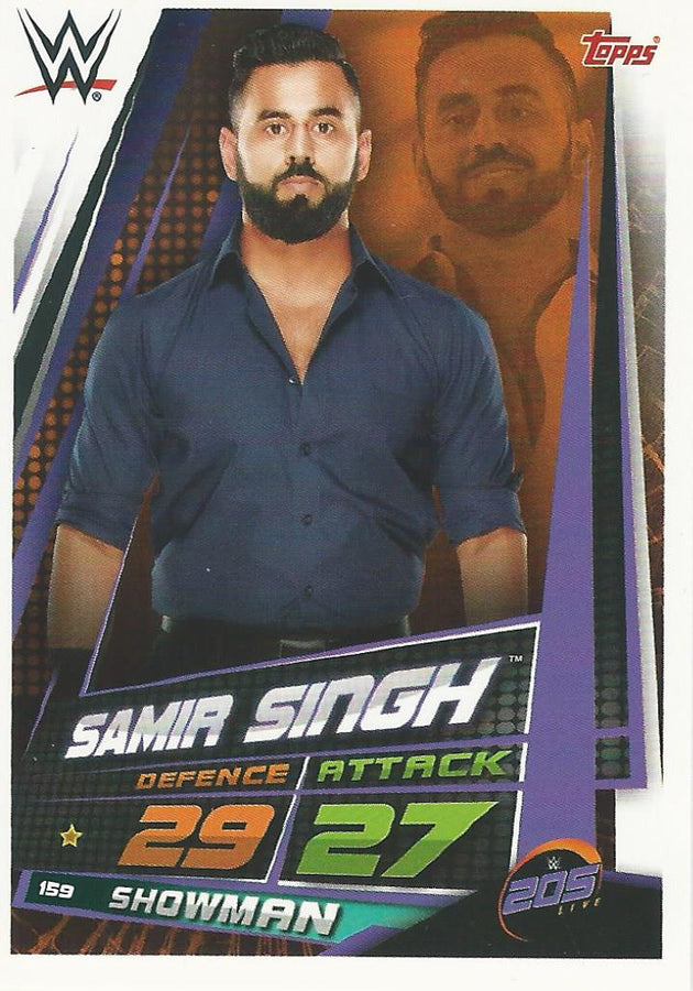 WWE Topps Slam Attax Universe 2019 Samir Singh #159