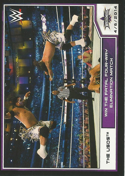 WWE Topps Road to Wrestlemania 2014 The Usos #99