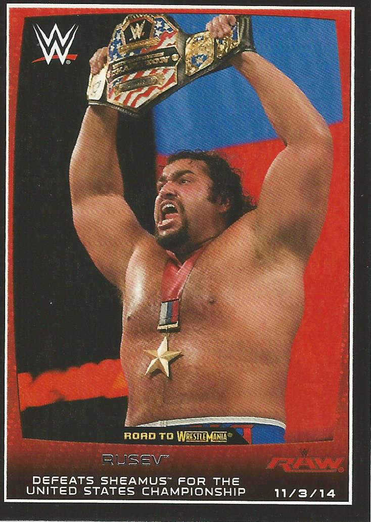 WWE Topps Road to Wrestlemania 2015 Rusev #59