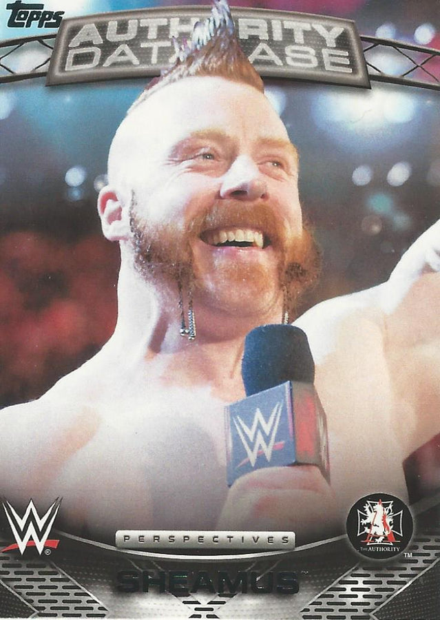 WWE Topps 2016 Sheamus 9A trading card PW Catalog