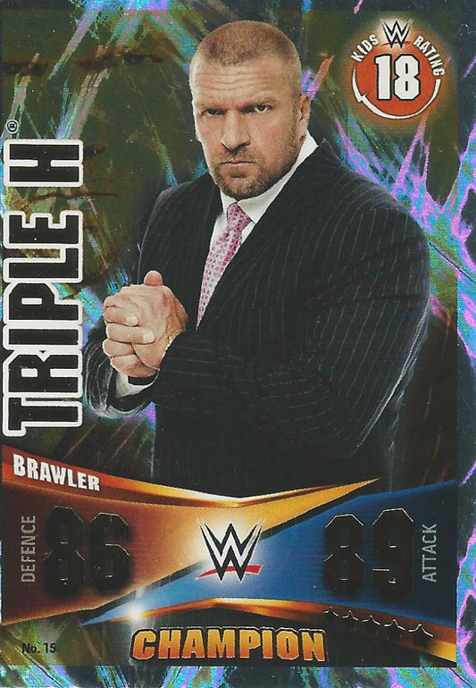 WWE Topps Slam Attax Rivals 2014 Triple H HHH Champion #15