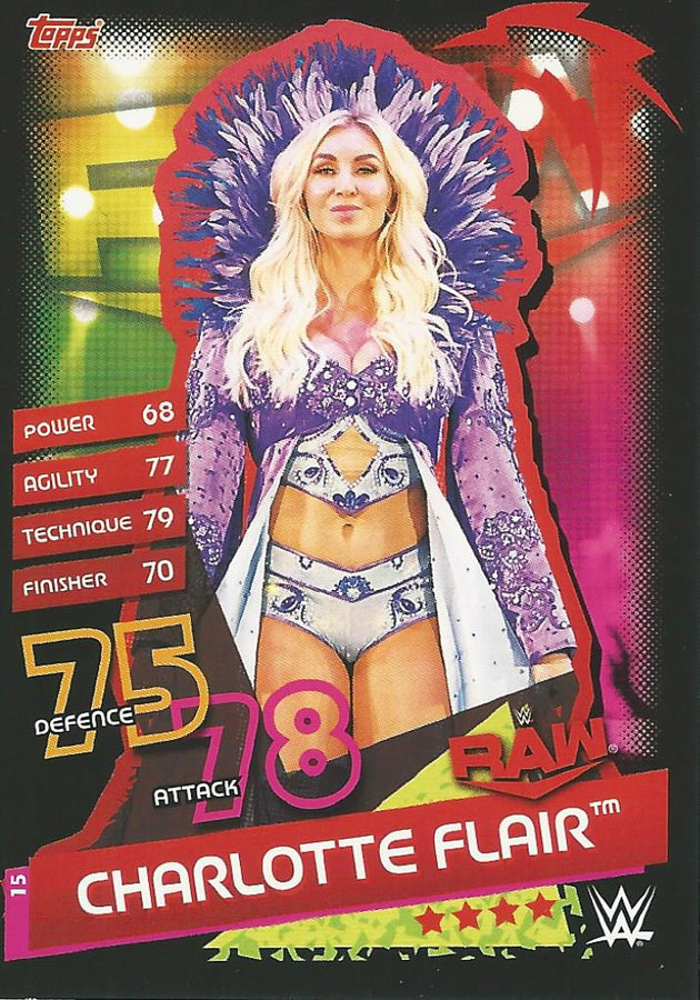 WWE Topps Slam Attax Reloaded 2020 Charlotte Flair #15