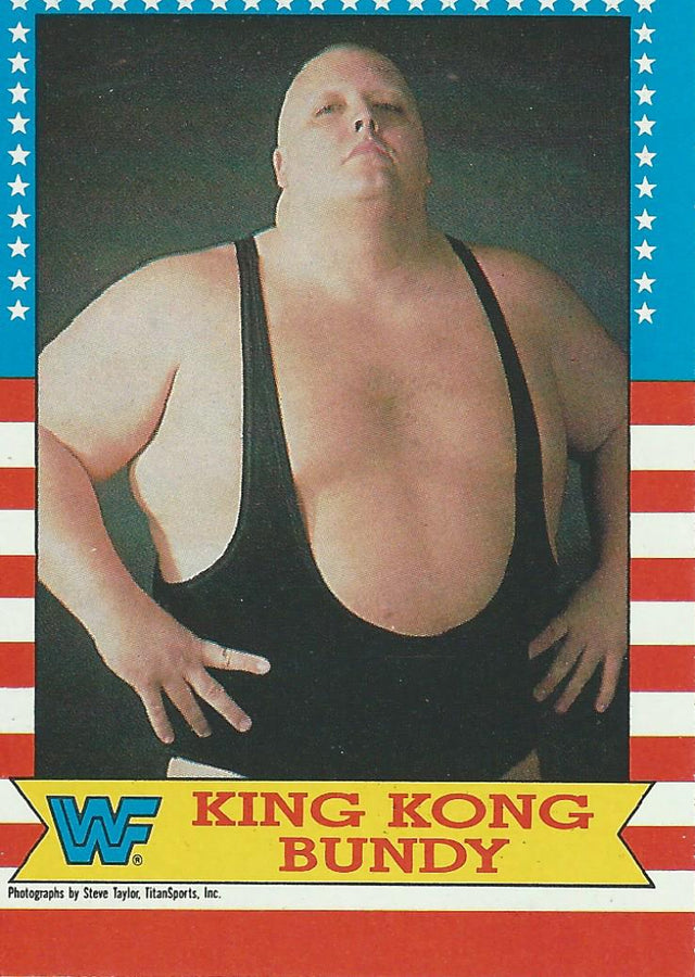 Topps WWF Wrestling Cards 1987 King Kong Bundy #15