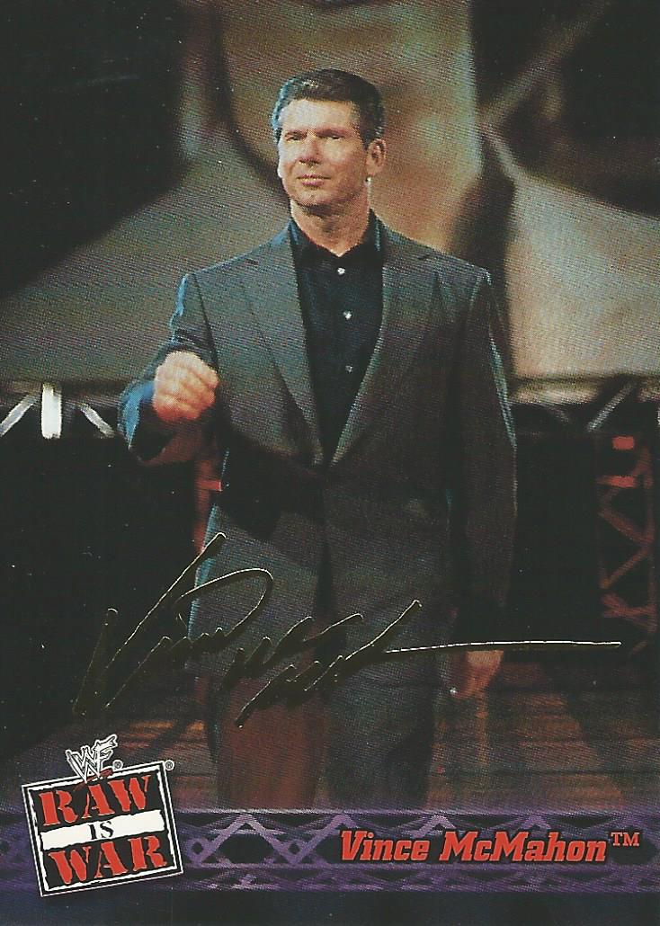 WWF Fleer Raw 2001 Vince McMahon #15