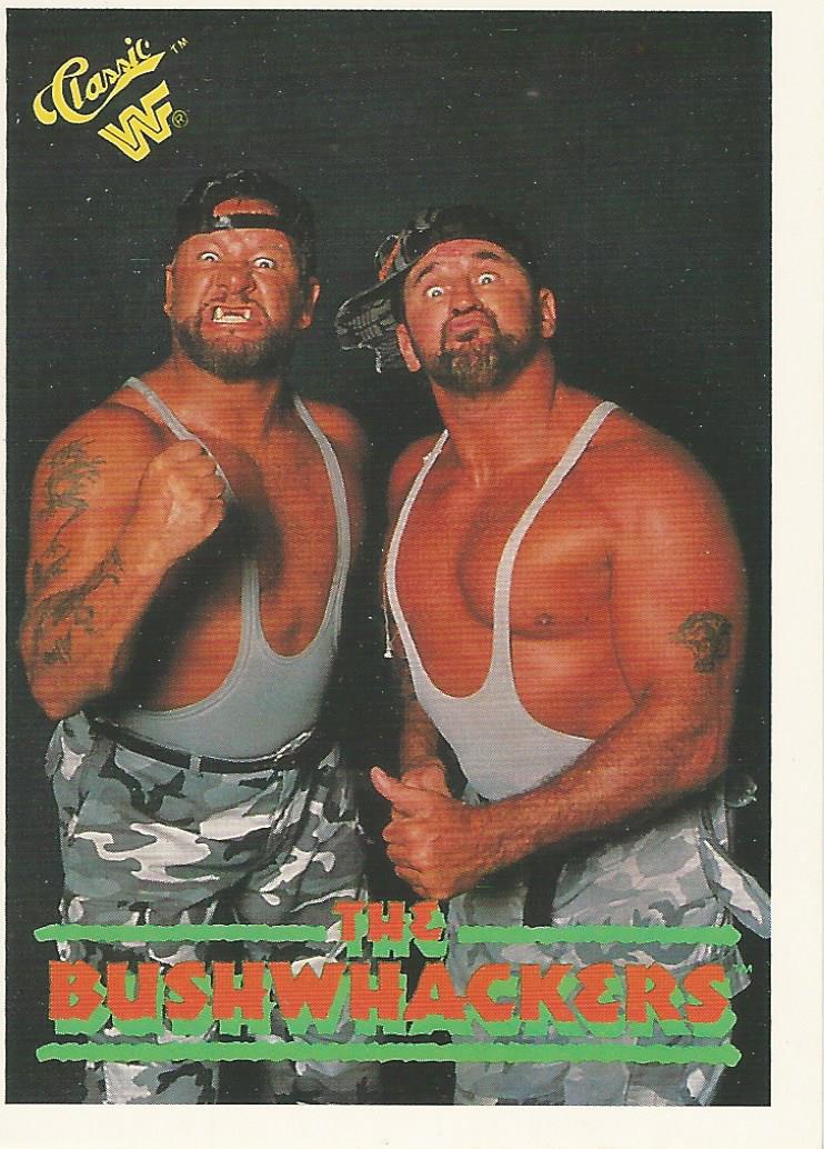 WWF Classic Trading Cards 1990 Bushwhackers No.15 trading card PW Catalog
