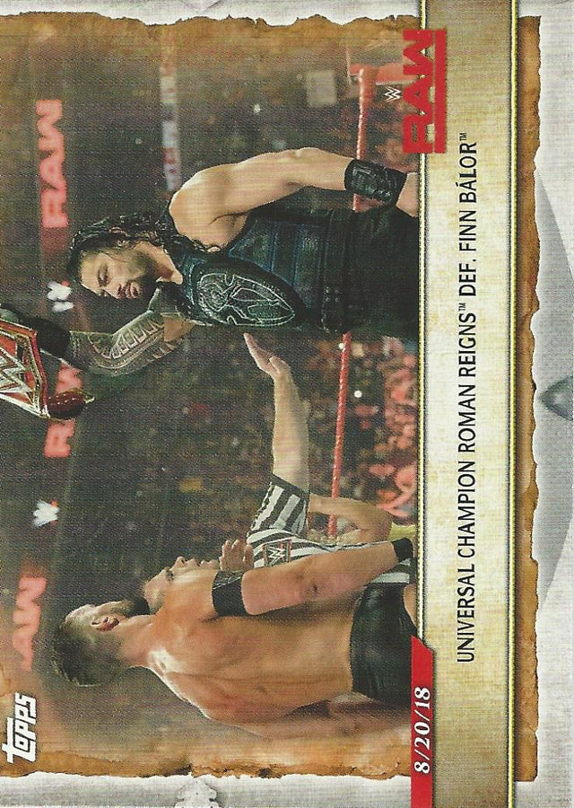 WWE Topps Road to Wrestlemania 2020 Roman Reigns #15