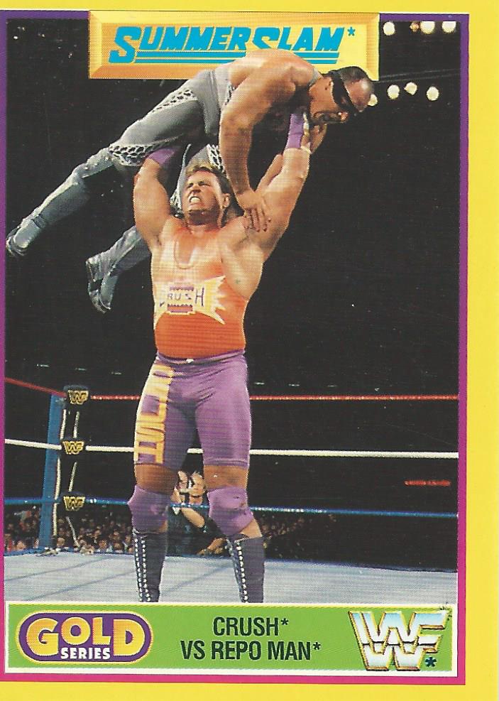 WWF Merlin Gold Series 2 1992 Crush vs Repo Man #15