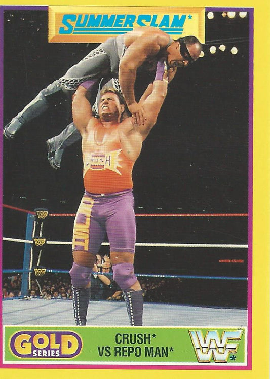 WWF Merlin Gold Series 2 1992 Crush vs Repo Man #15