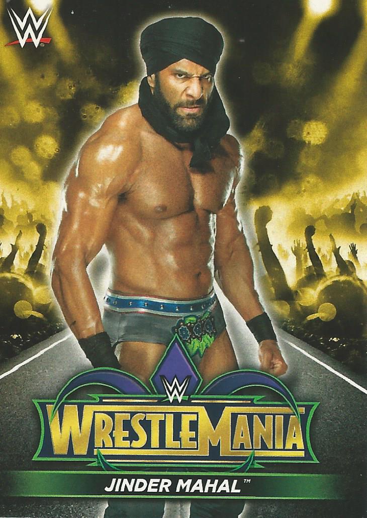 WWE Topps Road to Wrestlemania 2018 Jinder Mahal R15 trading card PW Catalog