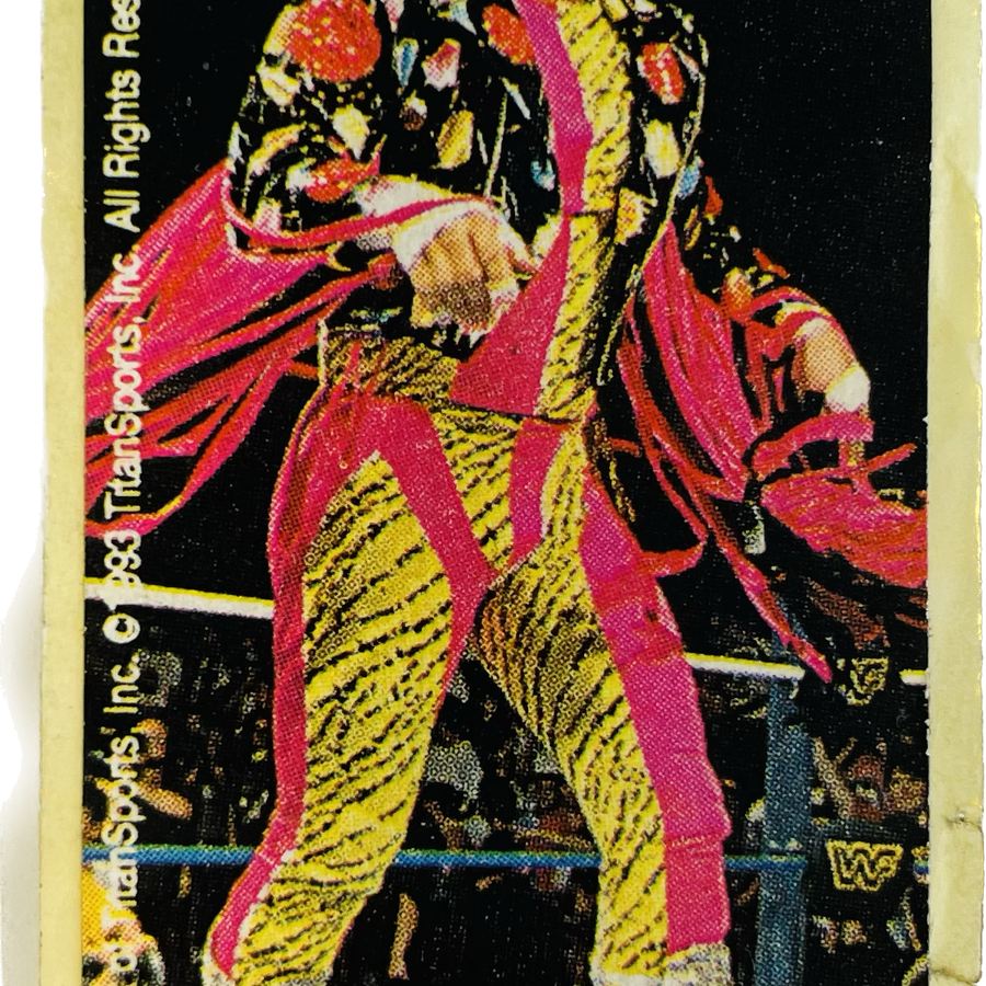 WWF Dunkin Bubble Gum Stickers (1993) No. 15 Macho Man Randy Savage PW Catalog