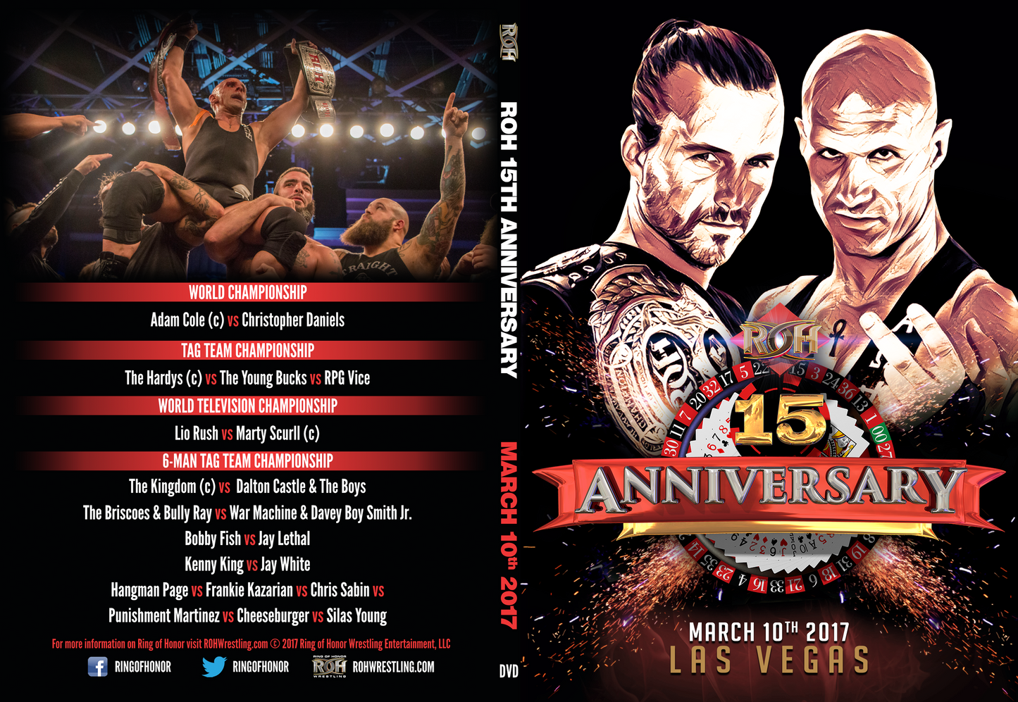 03/10/17 15TH ANNIVERSARY PPV-LAS VEGAS,NV (DVD)