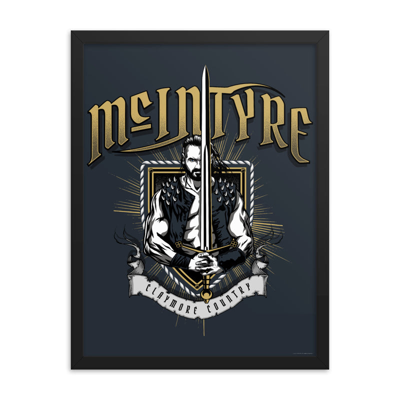 Drew McIntyre "Claymore Country" 18x24 Framed Giclée Poster