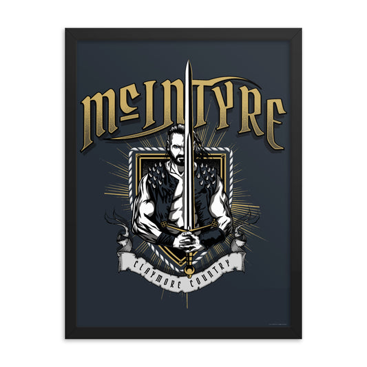 Drew McIntyre "Claymore Country" 18x24 Framed Giclée Poster Wall art PW Catalog