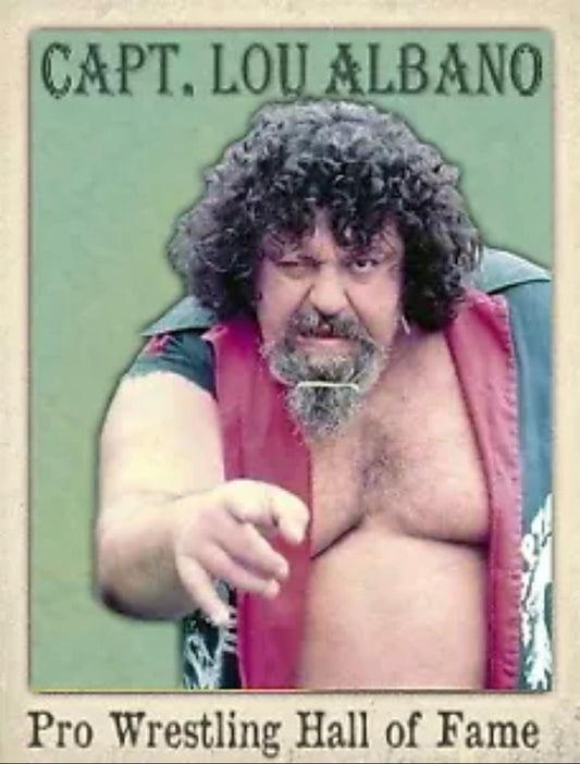 Capt. LOU Albano trading card PW Catalog