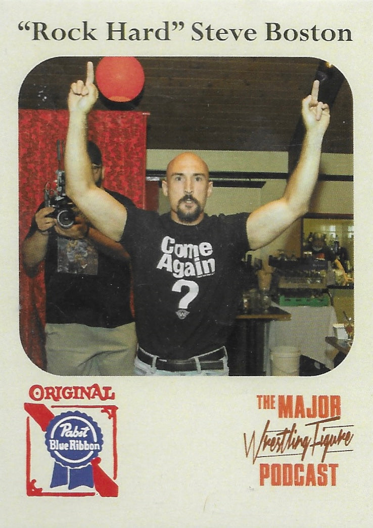 “Rock Hard” Steve Boston trading card PW Catalog