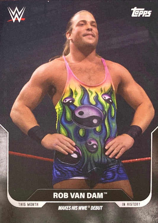 Monday Night RAW – MAY 5, 1997 ROB VAN DAM Makes HIS WWE Debut trading card PW Catalog