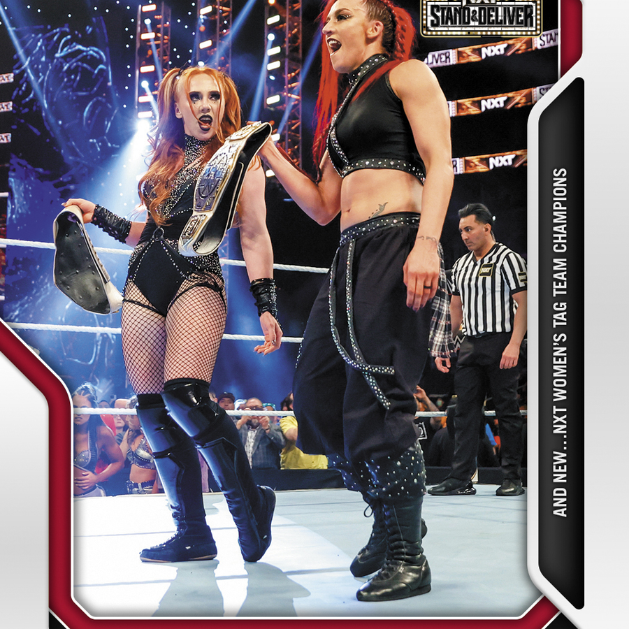 Alba Fyre & Isla Dawn – and NEW… NXT Women’s TAG Team Champions trading card PW Catalog